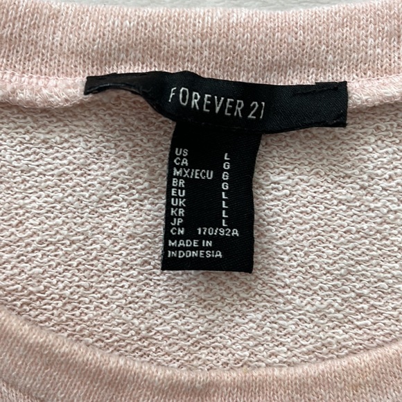 Pink Cropped Sweatshirt - Picture 2 of 2